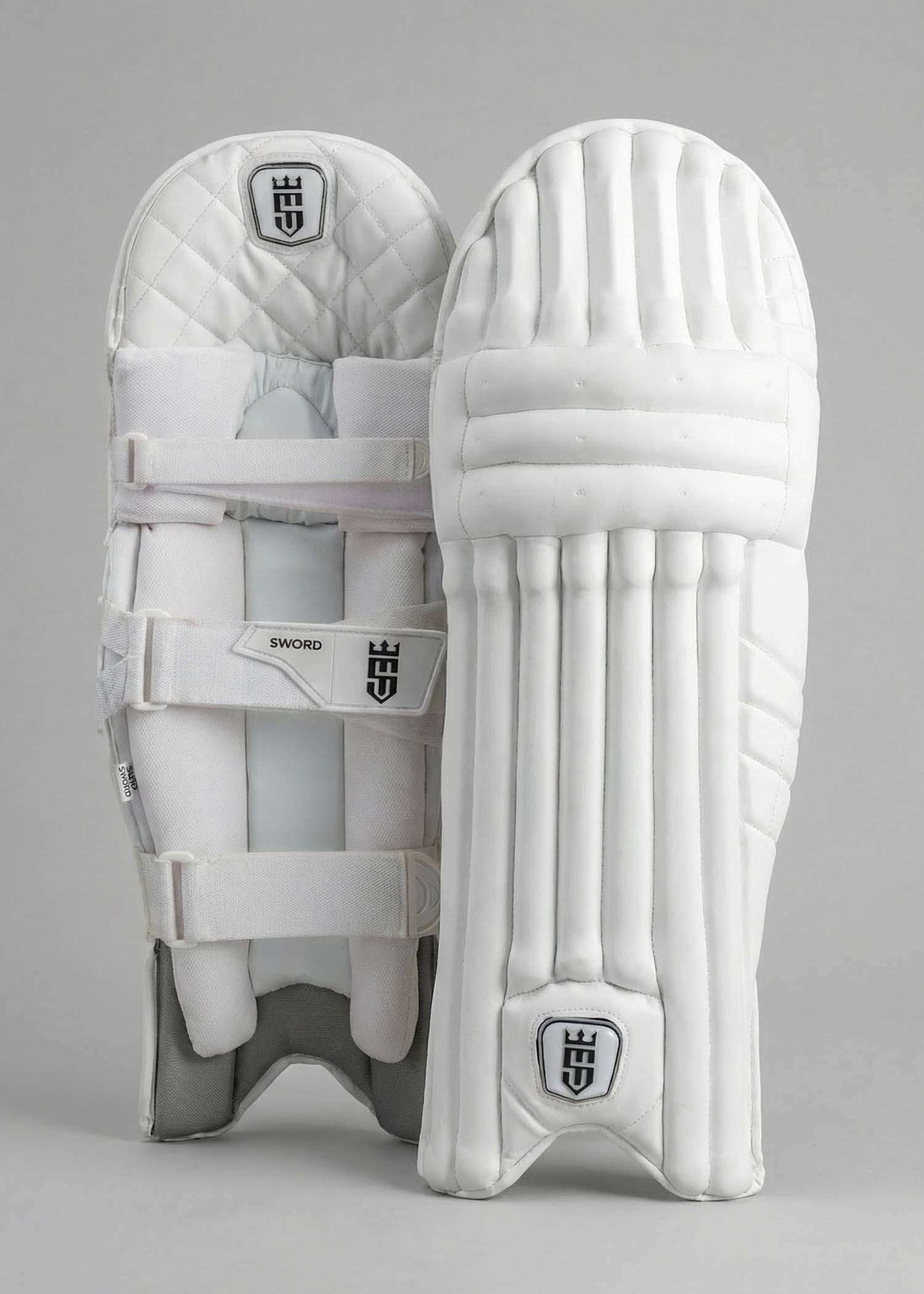 Sword Player White Batting Leg Guards