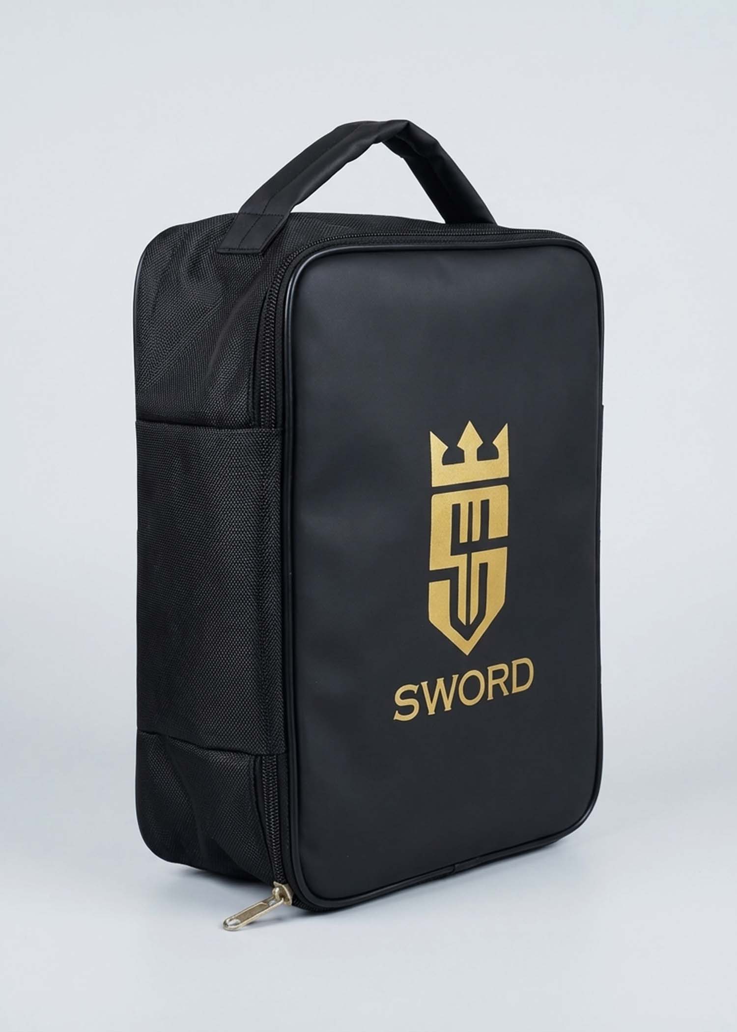Sword Black Leather Shoe Bag
