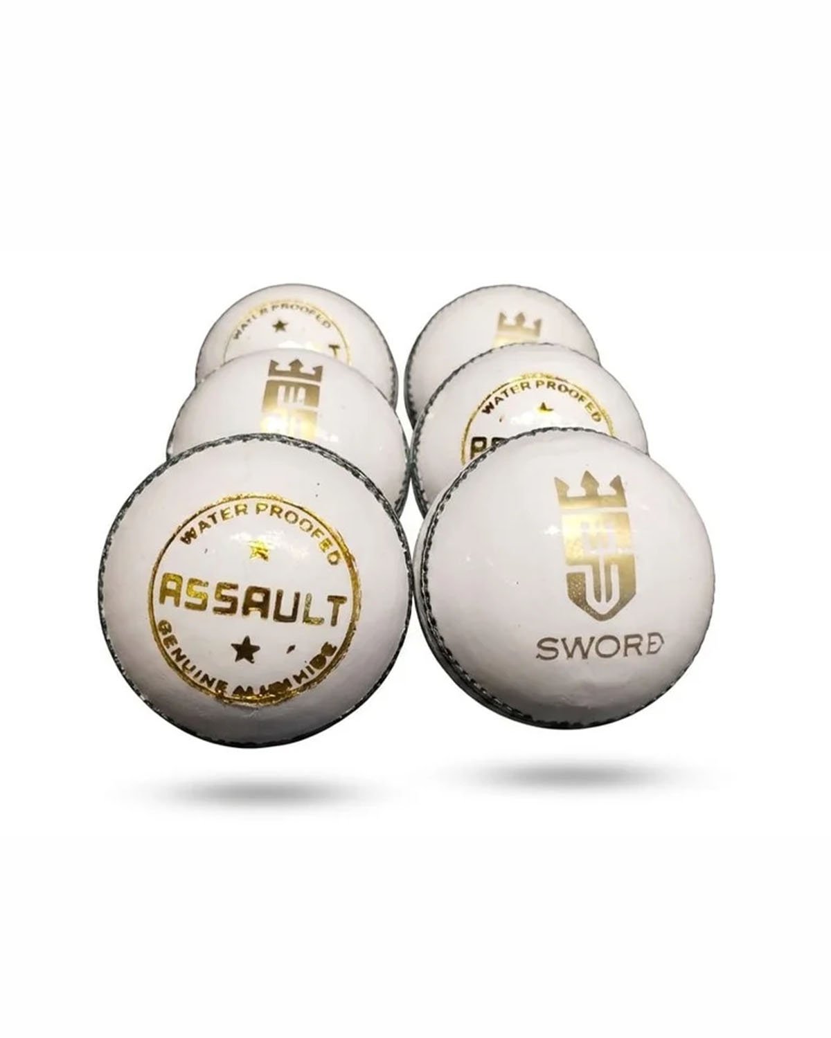 Assault cricket balls - White